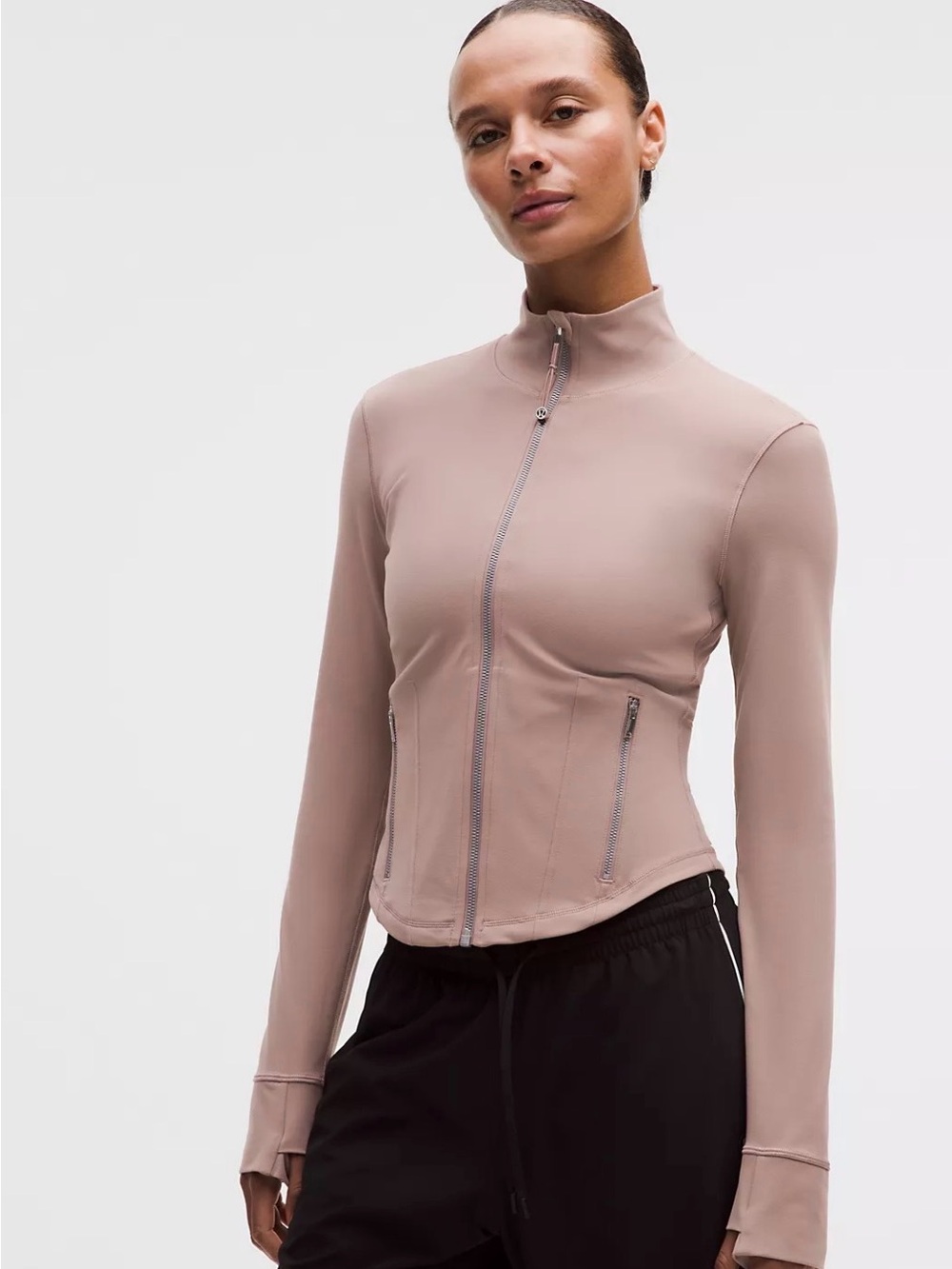 Lululemon Define Mesh Back Jacket Nulu sz 4 Ashen Rose